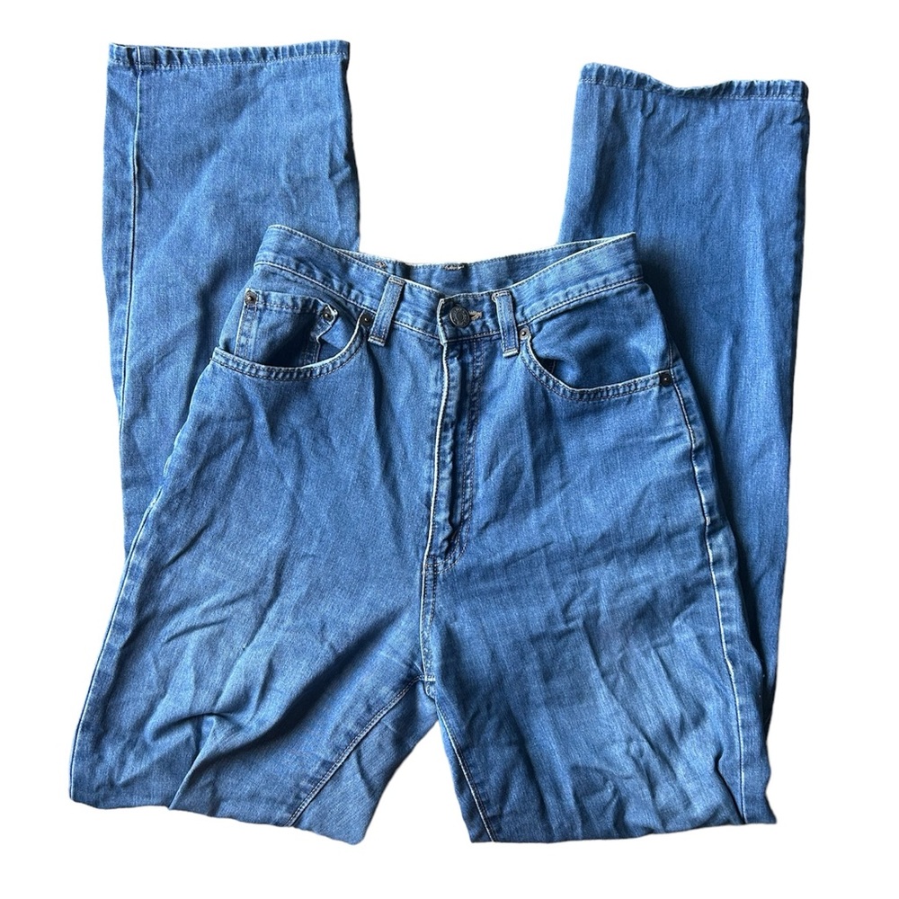 vintage high waisted straight leg jeans